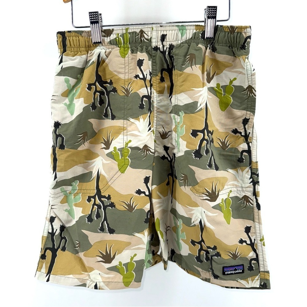 Patagonia Desert Print Camo Boys Swim Trunks